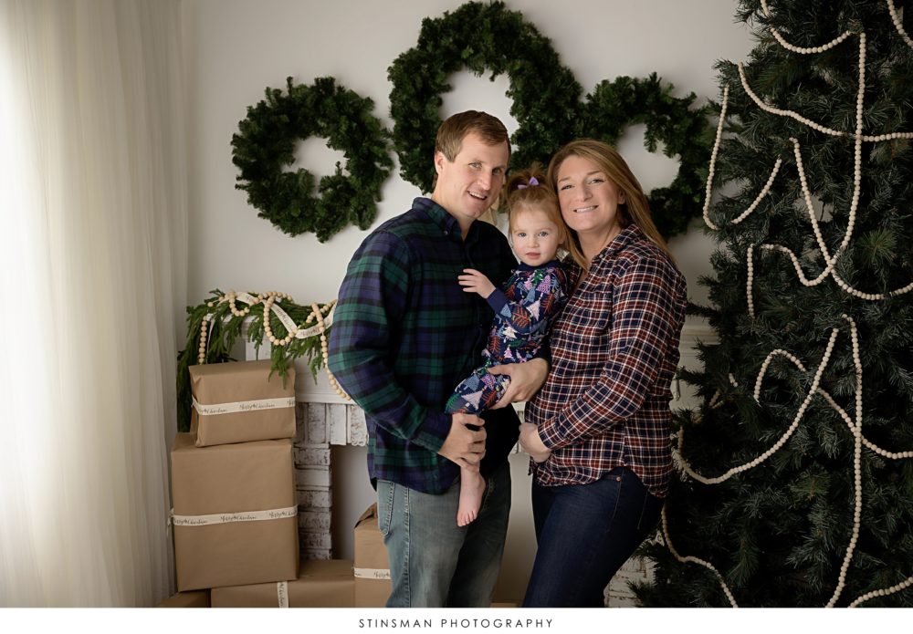 south jersey family of the year photo with a christmas tree