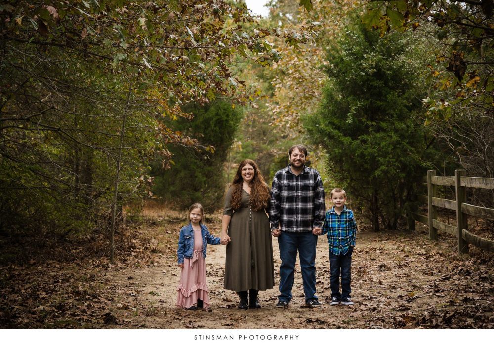 Family posing at their family photoshoot