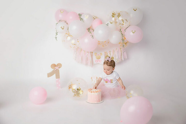 Pink First Birthday Session