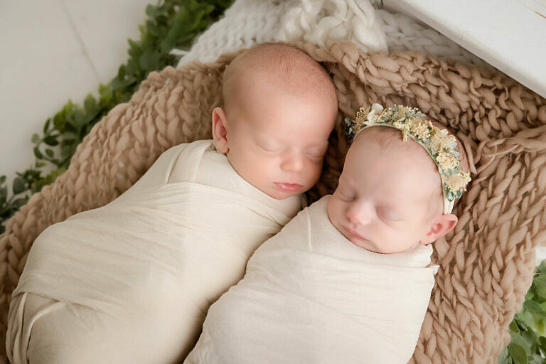 Twin Neutral Newborn Session