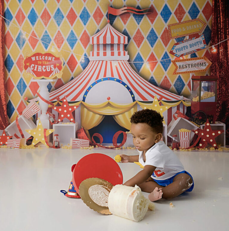 Carnival First Birthday Session
