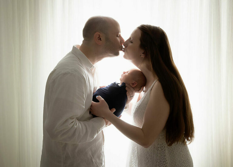 Navy Maternity and Newborn Session