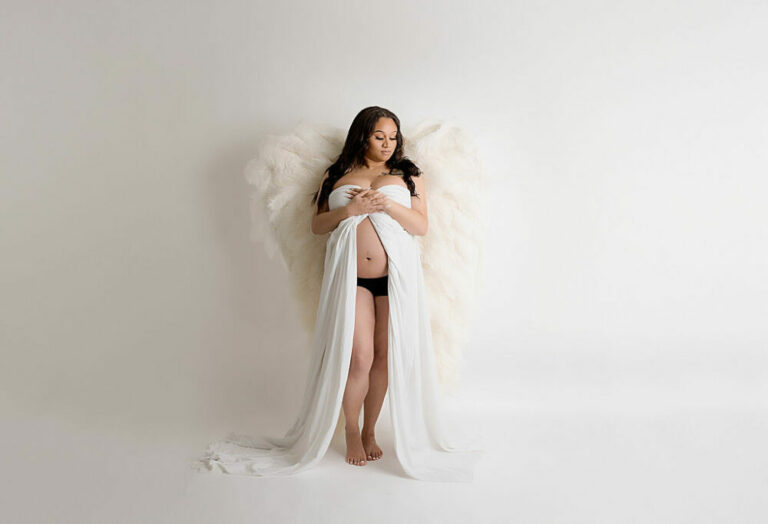 Angelic In-Studio Maternity Session