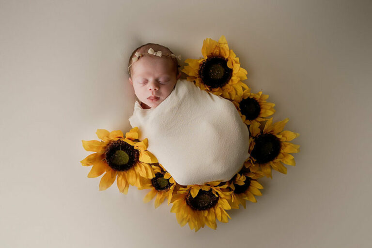Sunflower Maternity and Newborn Session